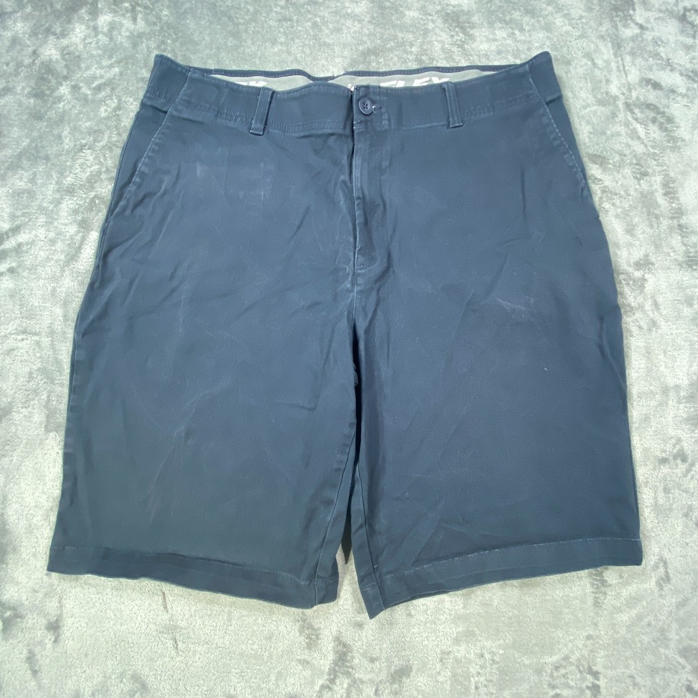 Dickies Shorts Mens Fits 36 Blue Flex Waist Work Chore Chambray Denim 10" Inseam